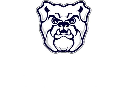 博彩平台排名 University logo. Bulldog head above word mark